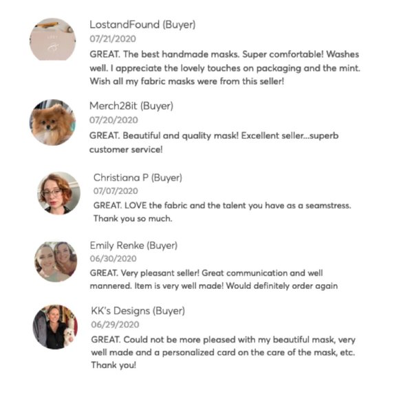 🆕 Rifle Paper Co Garden Vines face mask - Picture 8 of 8